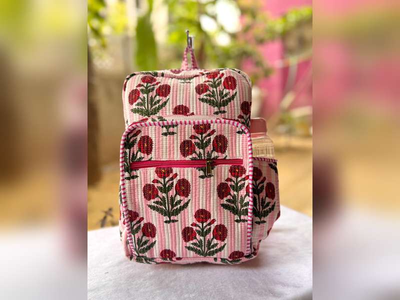 Handcrafted Quilted Bag Pack | Stylish