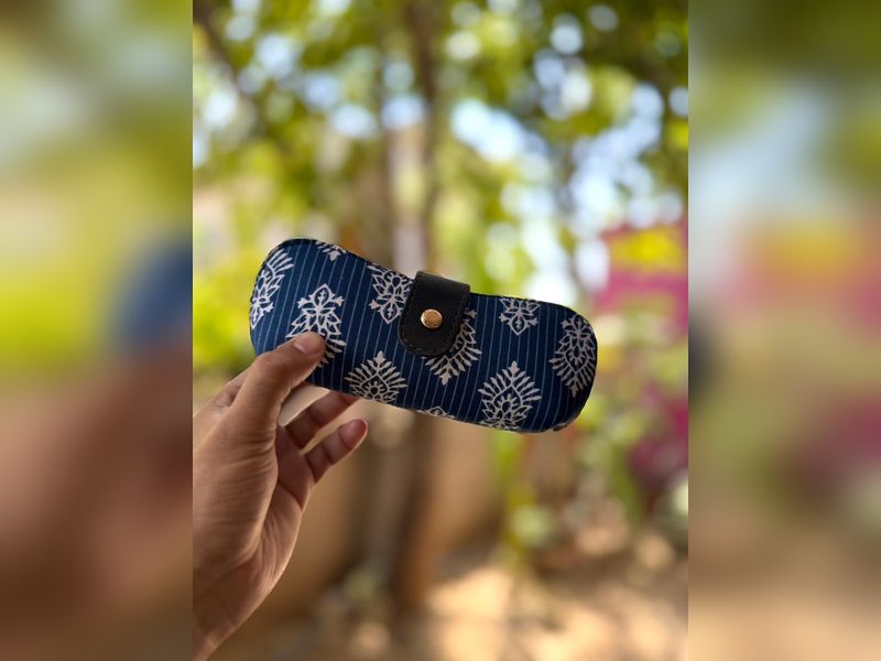 Bagru Print Sunglasses Cover