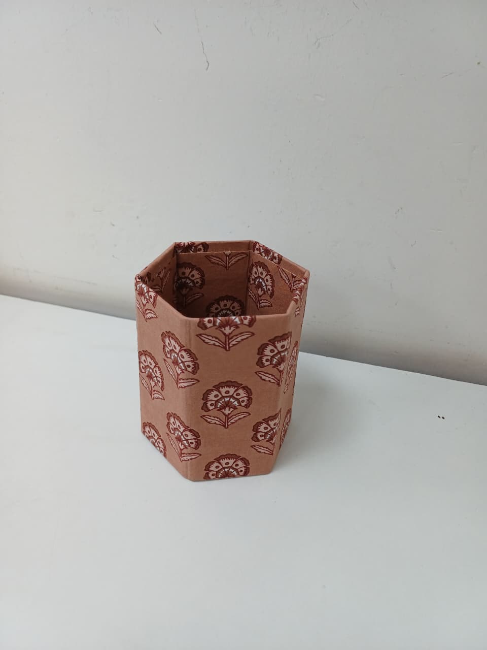 Handcrafted Floral Fabric Pen Stand